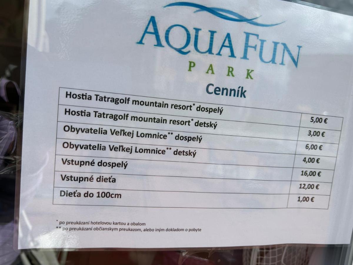 Apartliv Vel'ka Lomnica Buitenkant foto